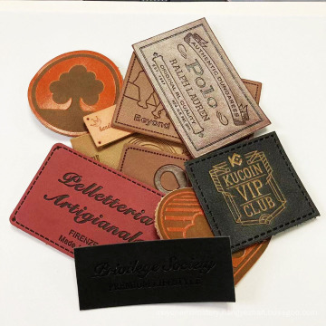 Factory Cheap Leather Label For Hat Bag Garment,Customized Leather Patch Low moq